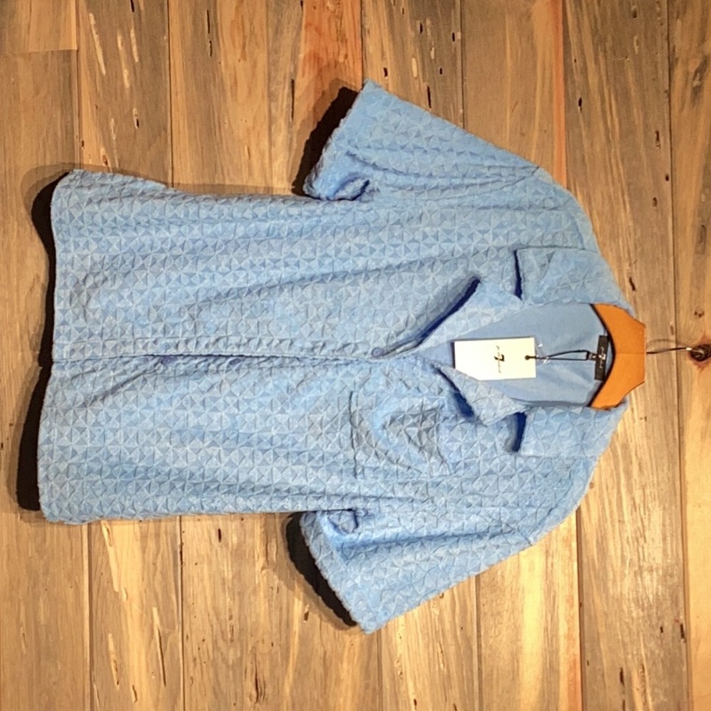 Baby blue cute Terry cloth, three-piece outfit,
